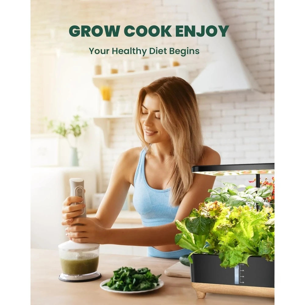 13-Pod Hydroponic Grow System – Fresh Greens at Your Fingertips