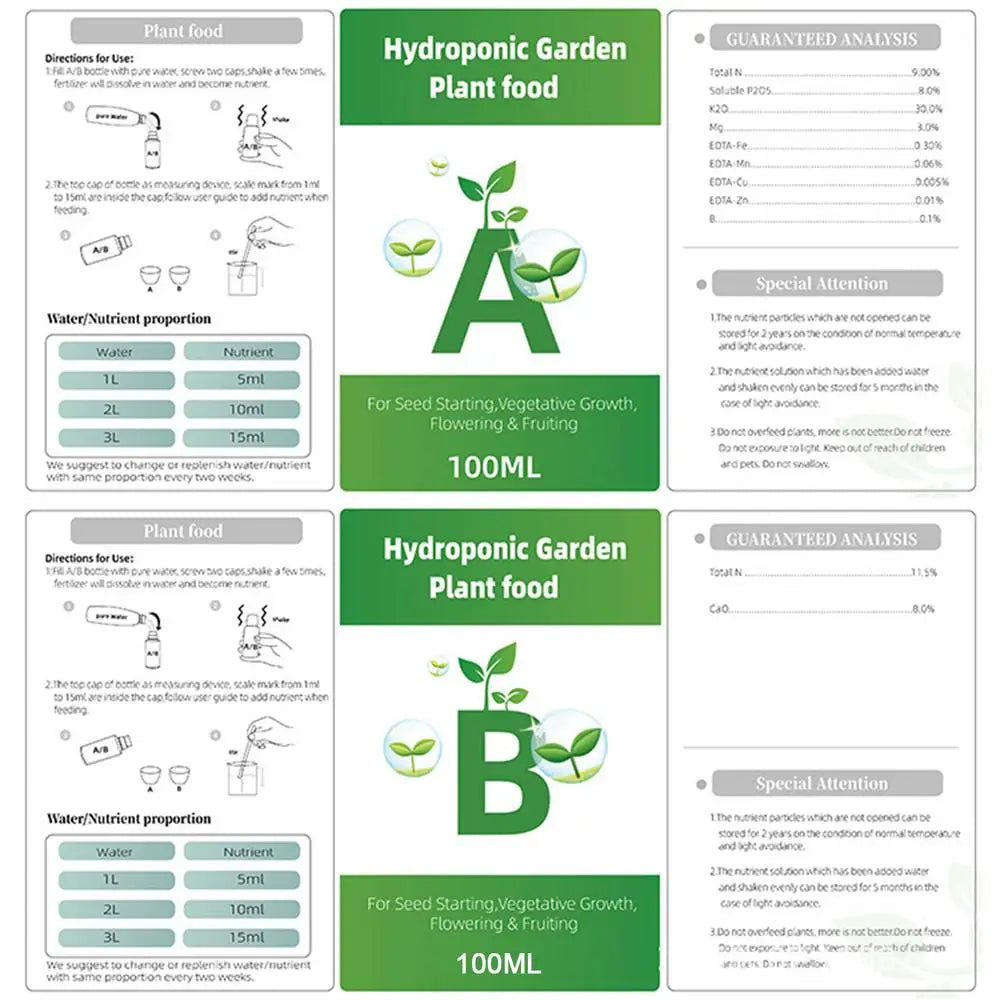 General Hydroponics Nutrients A & B – Power Up Your Plants with Essential Fertilizer