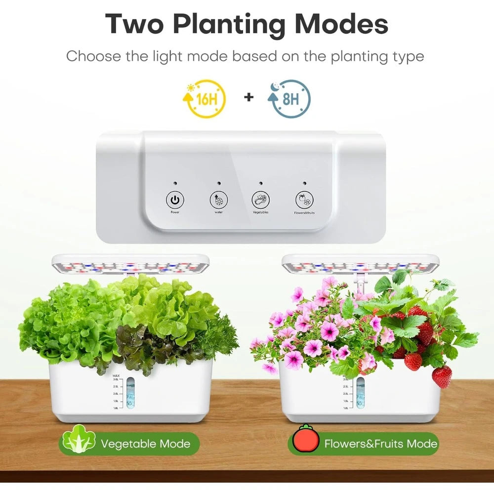 10-Pod Countertop Hydroponic Garden – Effortless Growing, Fresh Harvests Year-Round!