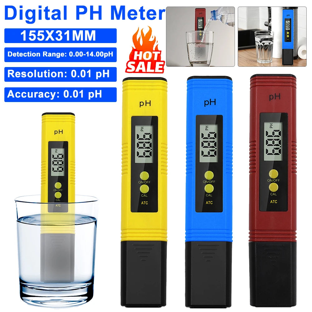 Digital pH Tester Pen – Accurate Water Quality Monitoring for Hydroponics