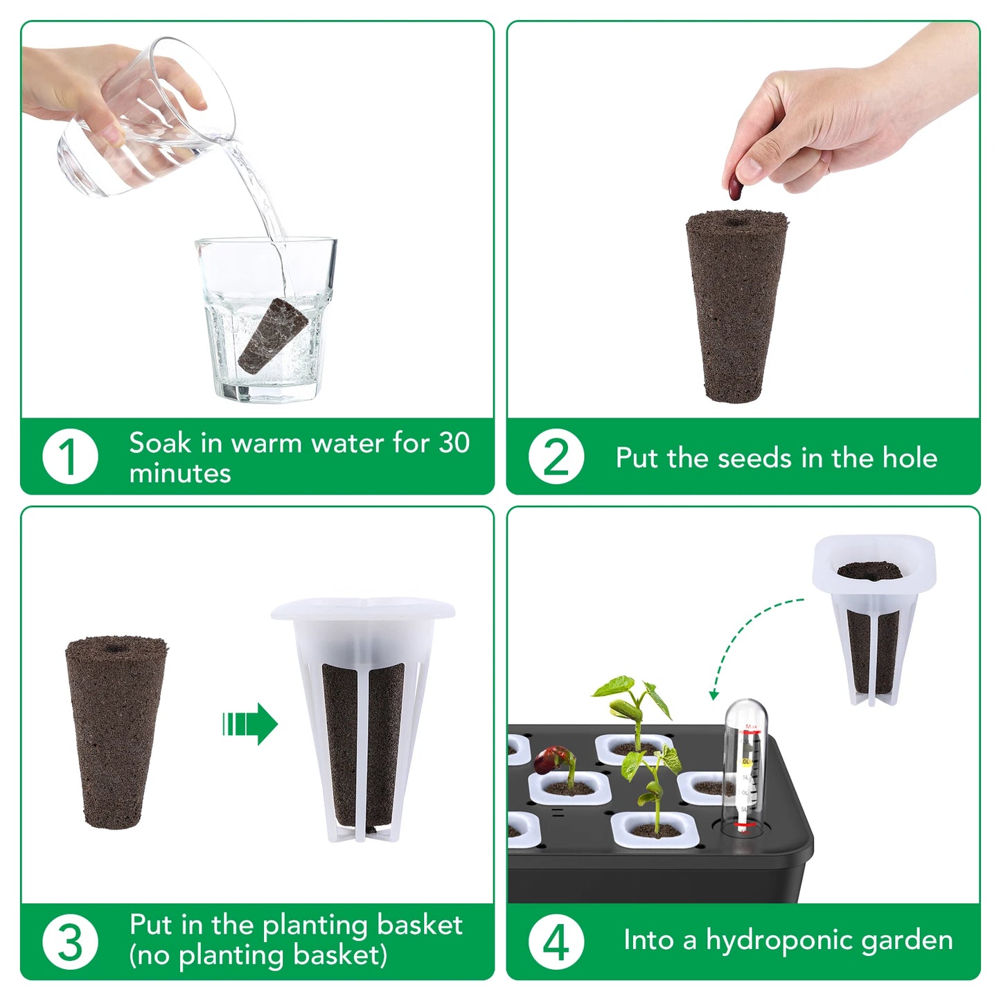 60 Hydroponic Replacement Pods for Countertop Systems