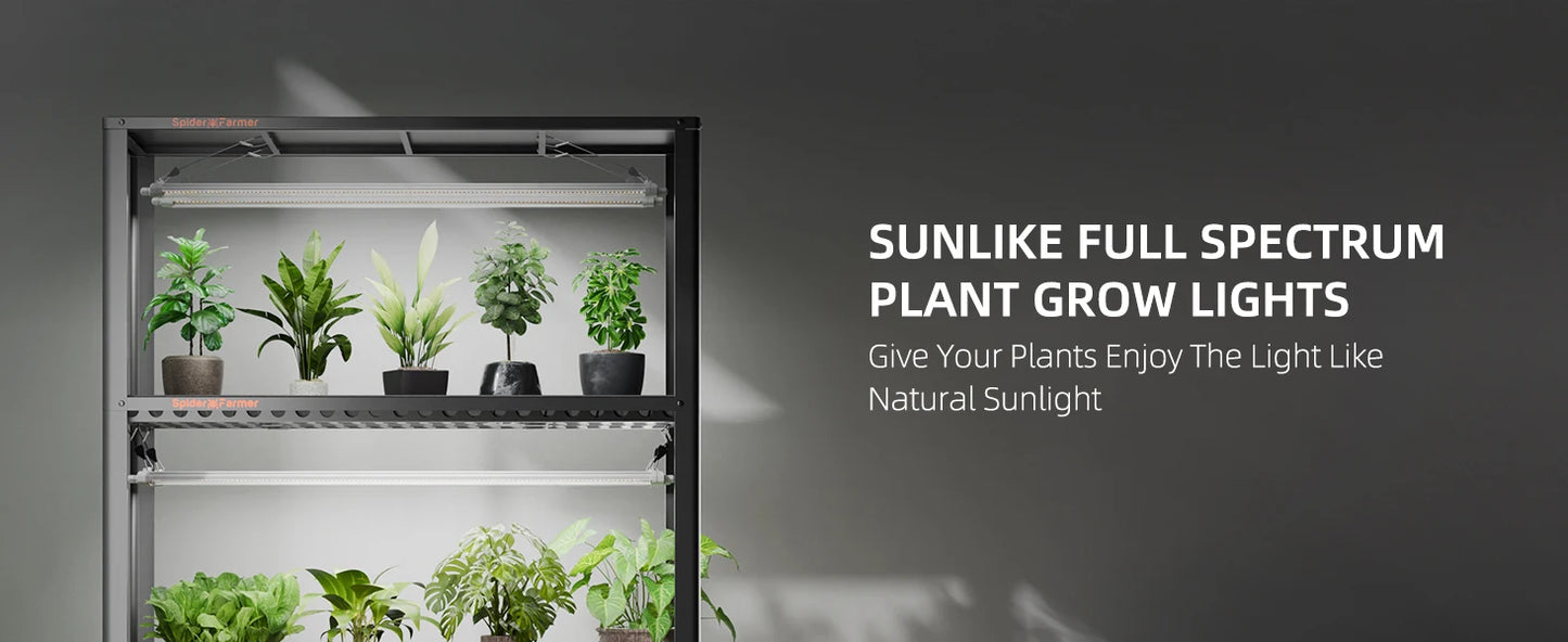 SPIDER FARMER GLOW80 LED Grow Lights – Full Spectrum Sunlike Lighting for Your Plants (Because They Deserve Better)