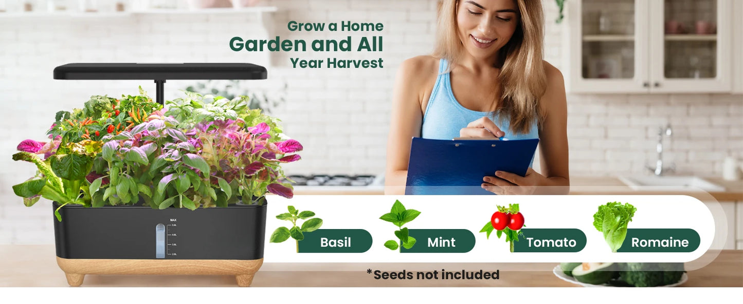 13-Pod Hydroponic Grow System – Fresh Greens at Your Fingertips