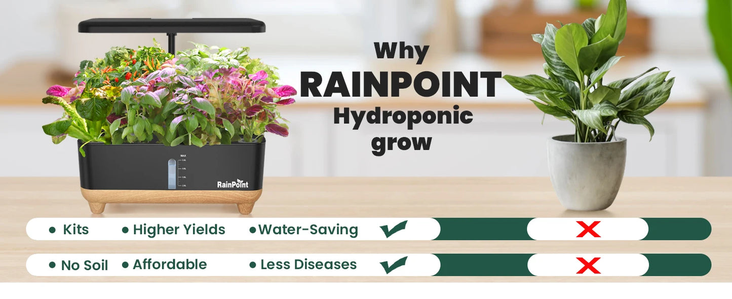 13-Pod Hydroponic Grow System – Fresh Greens at Your Fingertips