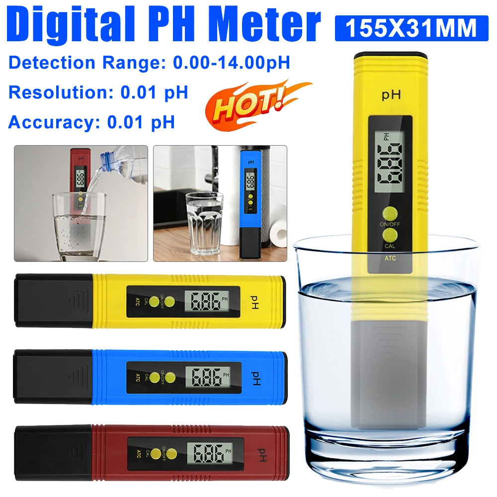 Digital pH Tester Pen – Accurate Water Quality Monitoring for Hydroponics