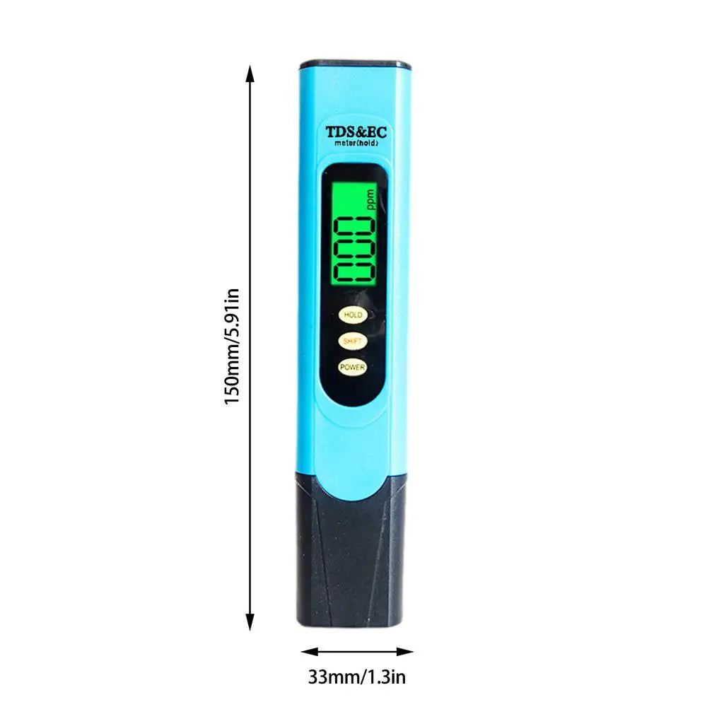 TDS & EC Water Test Pen with Backlight – Accurate for Hydroponics