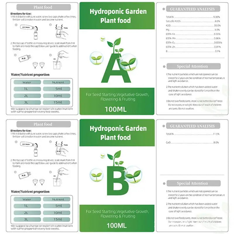 General Hydroponics Nutrients A & B – Power Up Your Plants with Essential Fertilizer